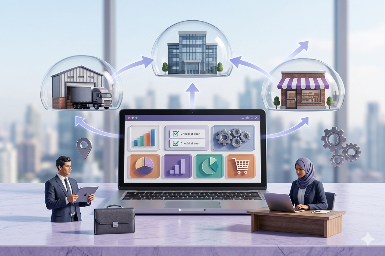 هل أودو مناسب للشركات متعددة الفروع؟